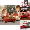 Charming Rustic Red Truck Christmas Decoration For Tree And Home Office Design