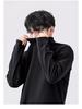 Men's Warm Half Turtleneck Long-Sleeve Shirt with Velvet Lining for Autumn/Winter