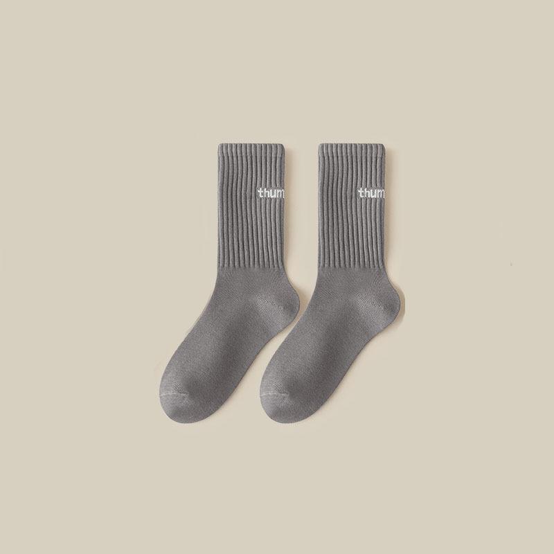 Trendy Men's Mid-Calf INS Letter Socks - Spring/Summer, Casual & Odor-Resistant Sports Style