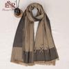 Jacquard Coffee Brown Unisex Autumn/Winter Scarf Shawl