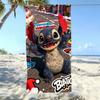 American Cartoon Figure Print Thick Microfiber Beach Towel Quick Dry Bath Blanket For Kids