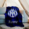 Personalized Custom Name Blanket - Inter Milan Print Design,Blanket for Sofa,Bed,Travel,Camping - Soft and Warm, Great Gift