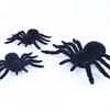 Flocking Plastic Halloween Spiders Set of 2/1 Eerie Crawly Decors Realistic Spiders Decorations for Party Supplies