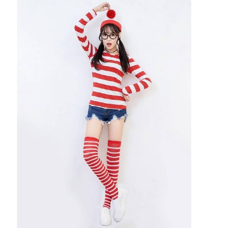 Wo ist Walter? Cosplay-Outfit für Erwachsene und Kinder aus atmungsaktivem Material für Partys