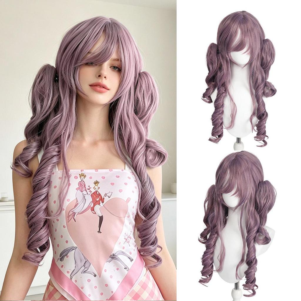 Roman-style double ponytail wig, cosplay anime wig