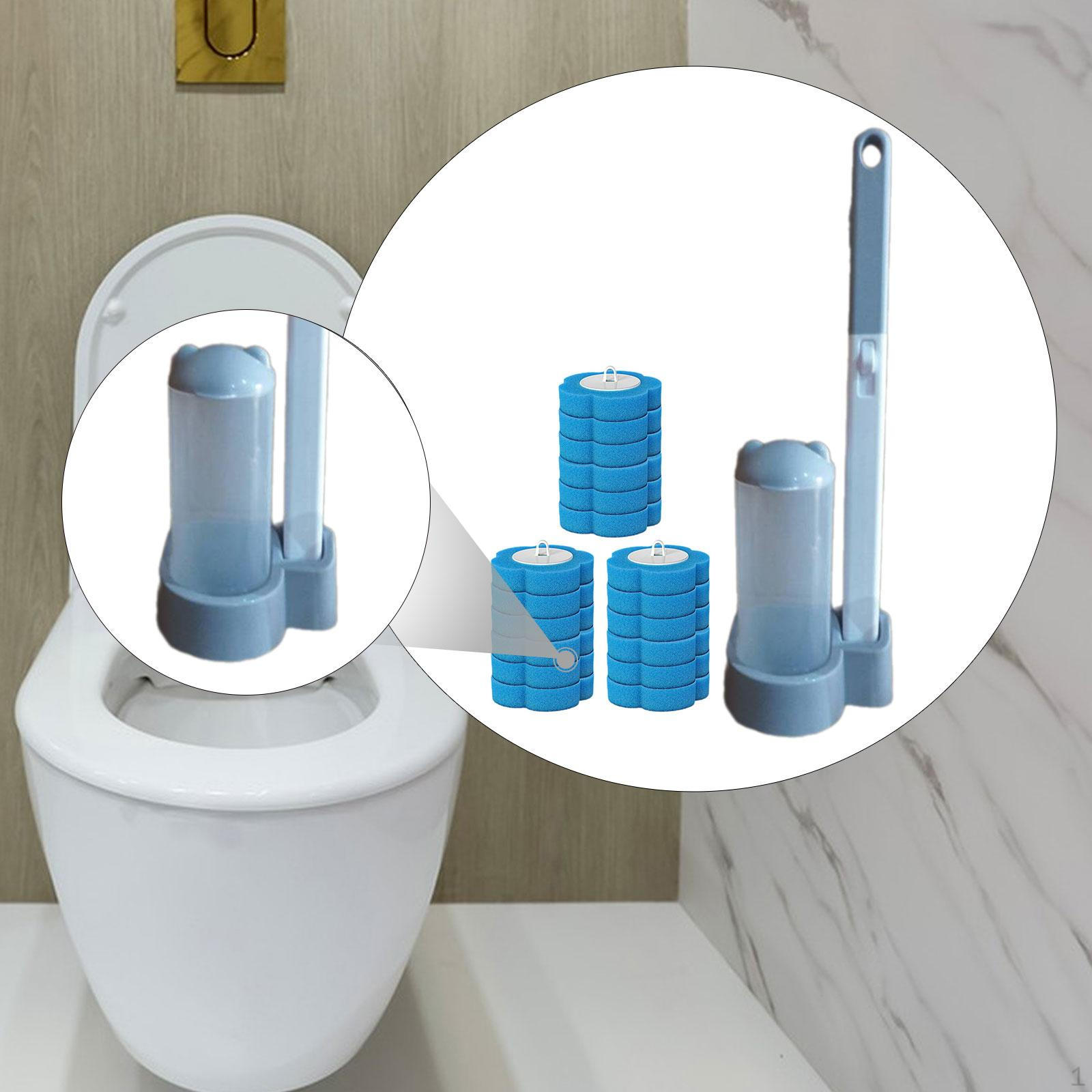 

Toilet Brush Brushes for Cleaning Accessories Efficient No Drill Refill Heads Scrubber серый