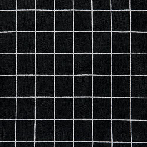 1PC Nuan Series Simple and Versatile Black Checkered Printed Cotton Linen Table Runner for Dinner Table Decor Kitchen for Home Table Home Decor