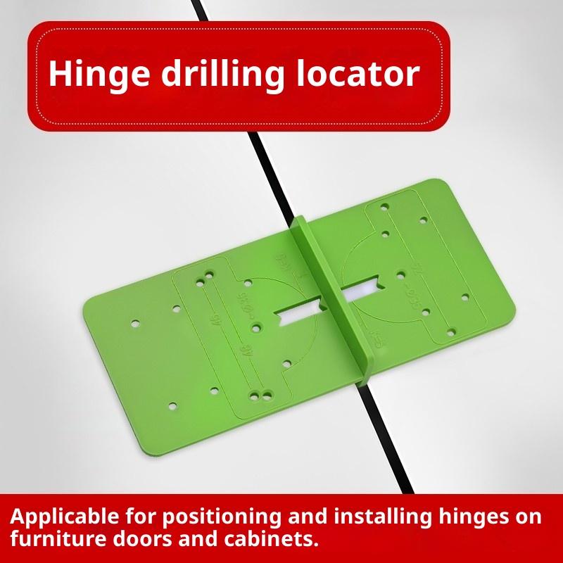 Hinge Hole Drilling Guide Hinge Boring Jig Drill Guide Template Jig Cabinets Hinges Hole Locator Woodworking Tools