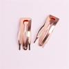 Simple Designs Metal Hair Clip with Double Grip Snap Barrettes for Women Hair Secure Hold and Electroplated Color