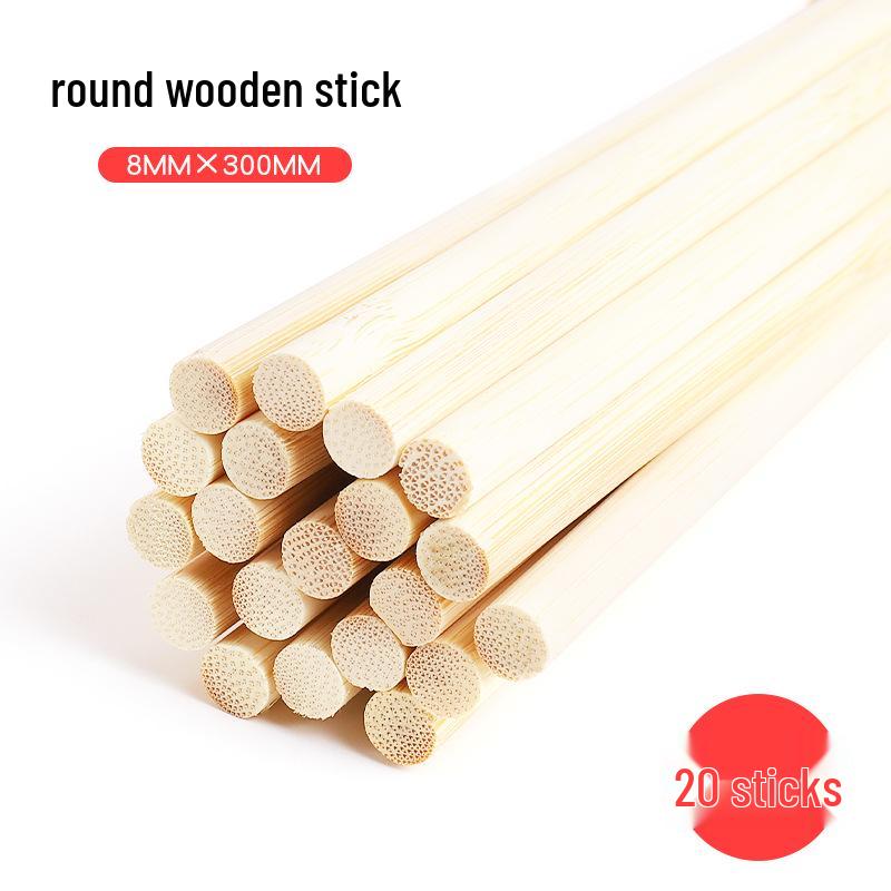 DIY Architectural Model Bamboo Sticks - Small Round Bamboo Rods for Crafting