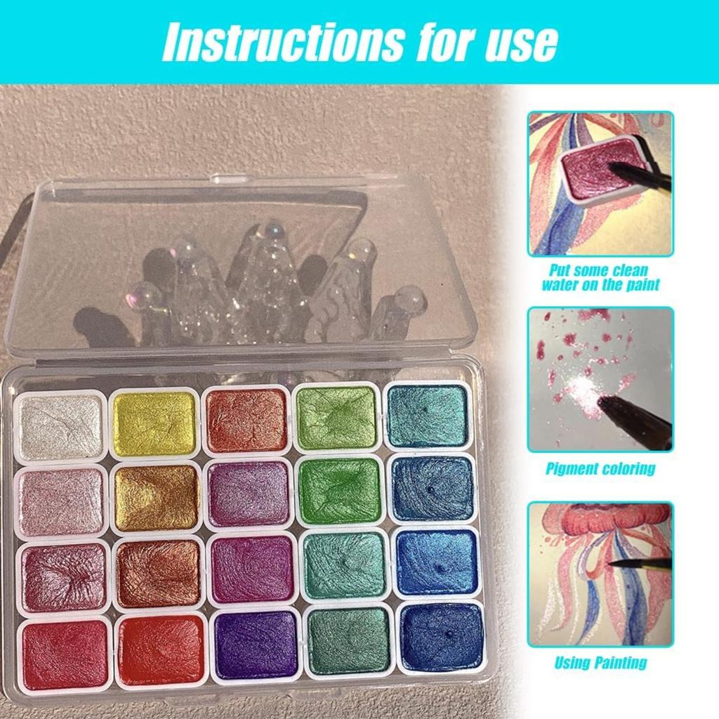 20 Colors Watercolor Painting Set, 2026 New Mini Forestry Shifting Watercolor Painting Set, Crafts Painting Supplies, Drawing Christmas Gifts
