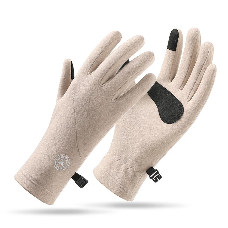 

Winter Warm Cycling Gloves Windproof Outdoor Sports Skiing Thermal Gloves Anti-Cold Anti-Slip Touchscreen Driving Gloves хаки