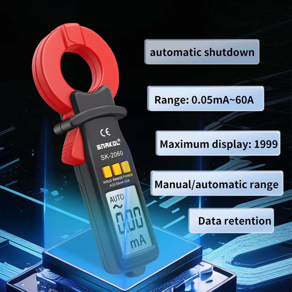 3 12 Digit Auto Ranging Digital Current Clamp Meter High Precise AC Measurement Tool 30mm Jaw with