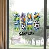 Soccer Window Cling Game Day Soccer Theme Window Decal Removable Soccer Ball Static Glass Sticker for Football Event Party Supplies