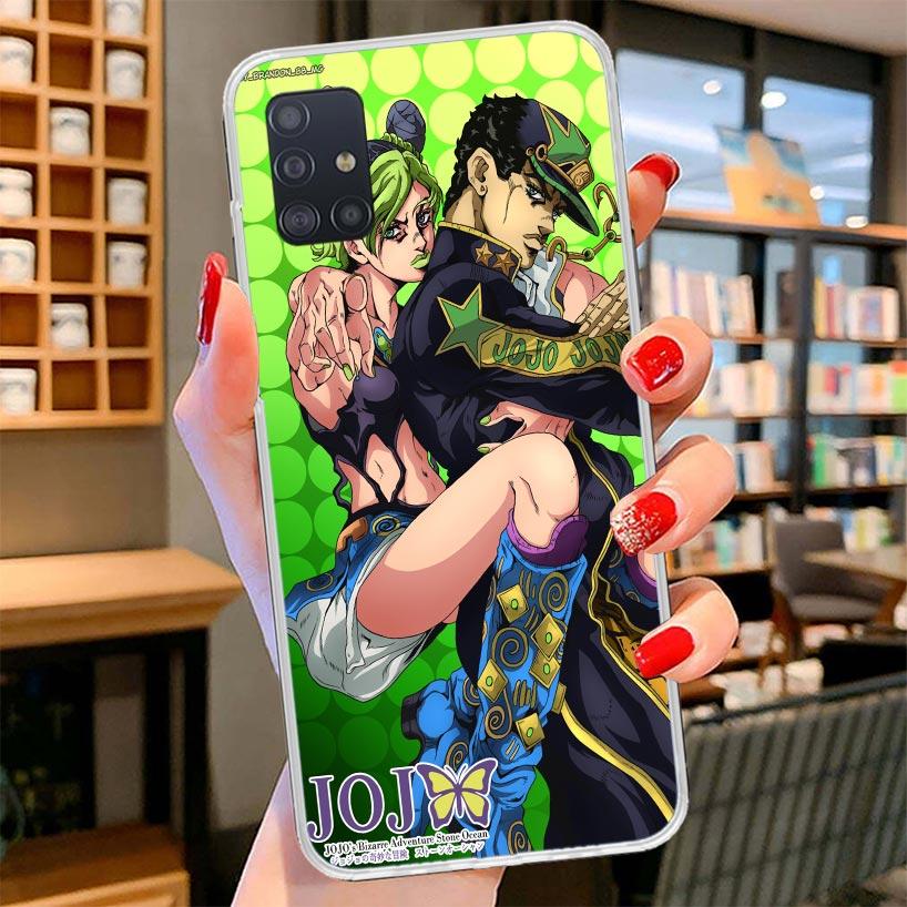 JoJo Bizarre Adventure Jolyne Cujoh Cover Phone Case For Samsung Galaxy A12 A22 A32 A52 A72 A02S Phone Case Note 20 Ultra 10 S10