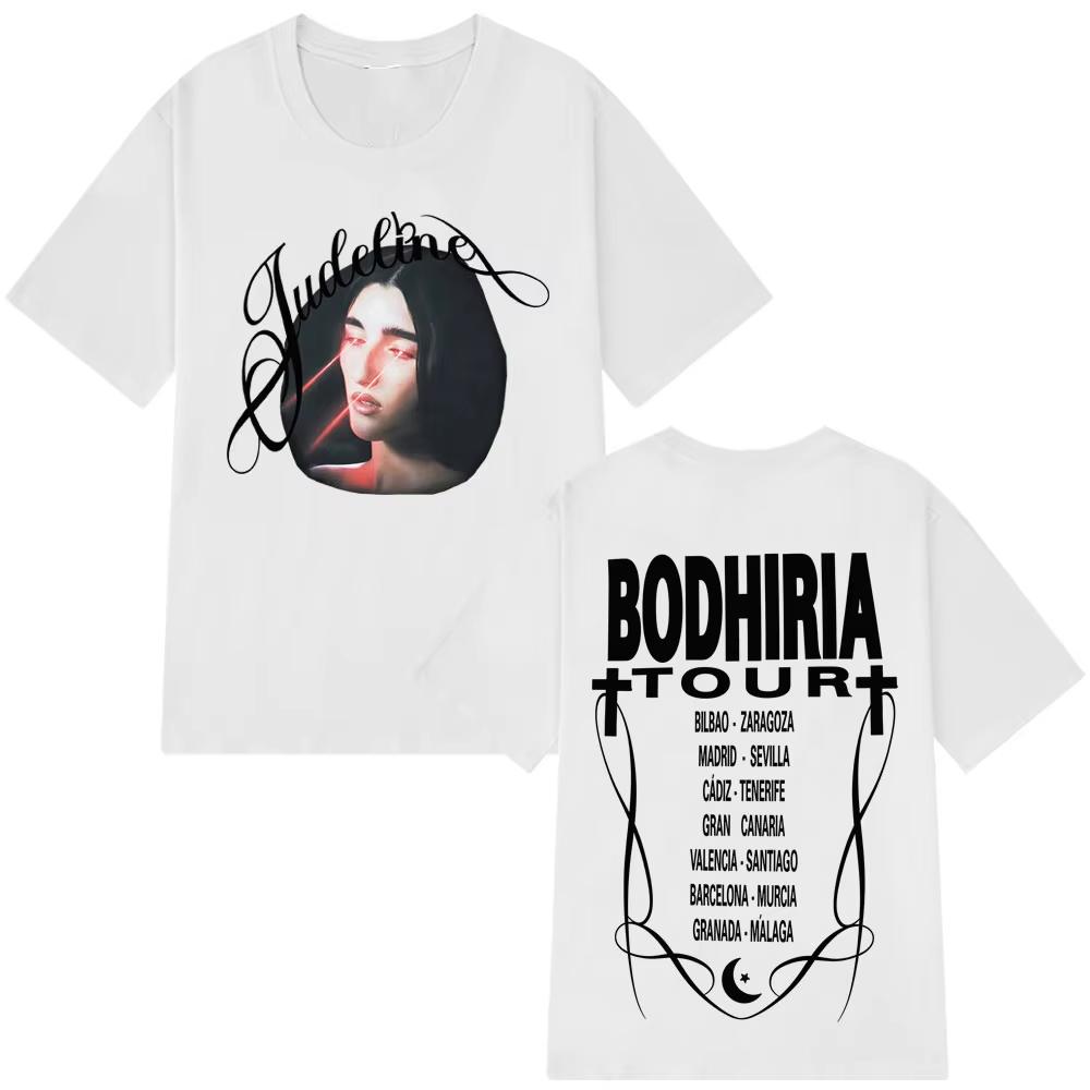 Singer Judeline Tour 2026 Fashion Graphics Tshirt Men Women Aesthetic Trend Tshirts Summer Casual High Quality Cotton Tshirts