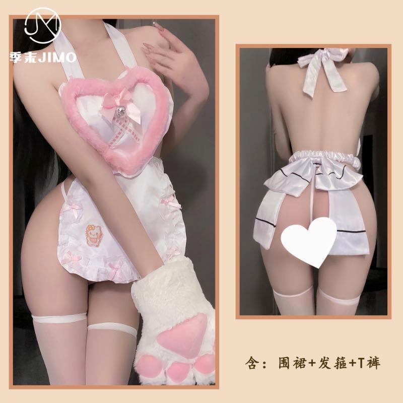 Sex underwear original sexy sweet love maid belly pocket neck skirt little maid pure lust temptation