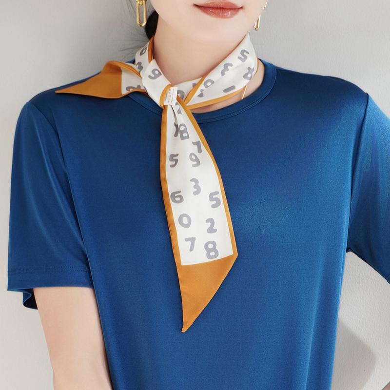 Summer Shirt for Women - 50% Mulberry Silk Blend | Wrinkle-Free & UV Protection | Luxe Lightweight Top