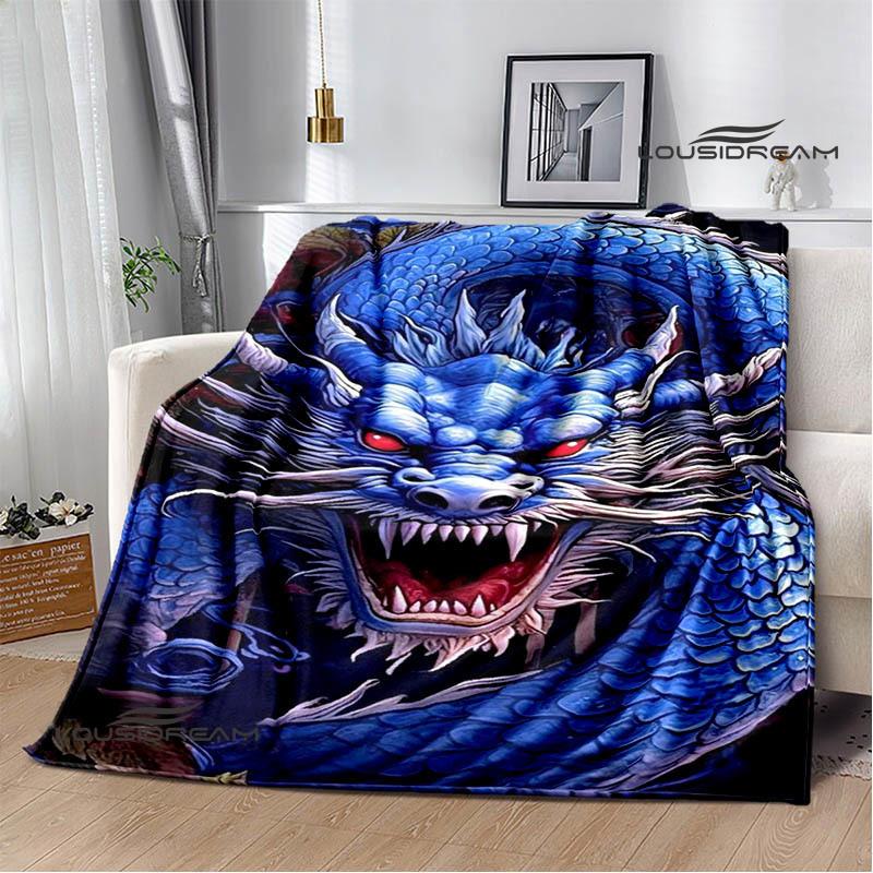 3D Retro dragon Printed blanket Flannel Warm blankets Soft and comfortable blanket bed linings cubre cama Birthday Gift