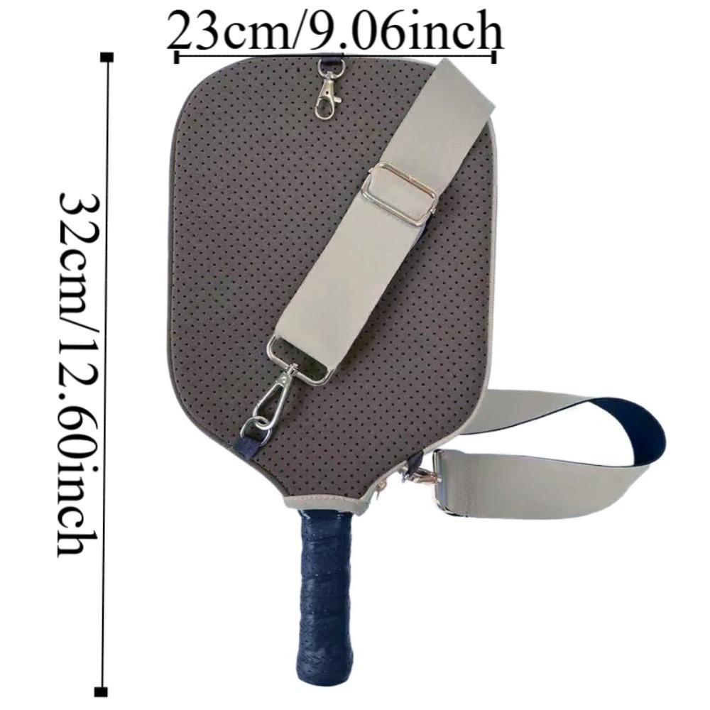 Zipper Holder Pickleball Racket Sleeve Single Shoulder Strap Pick Case Protector  Indoor Outdoor