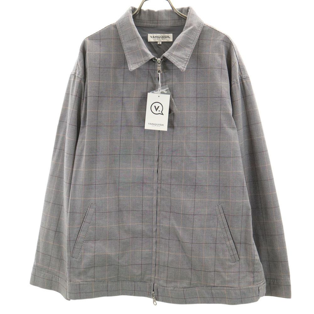 Unused VANQUISH Check Pattern Glen Plaid Loose Silhouette Jacket L Gray Men's Used