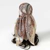 New 90-colour Satin Paisley and Cashew Flower Print Square Scarf, Headscarf or Decorative Scarf