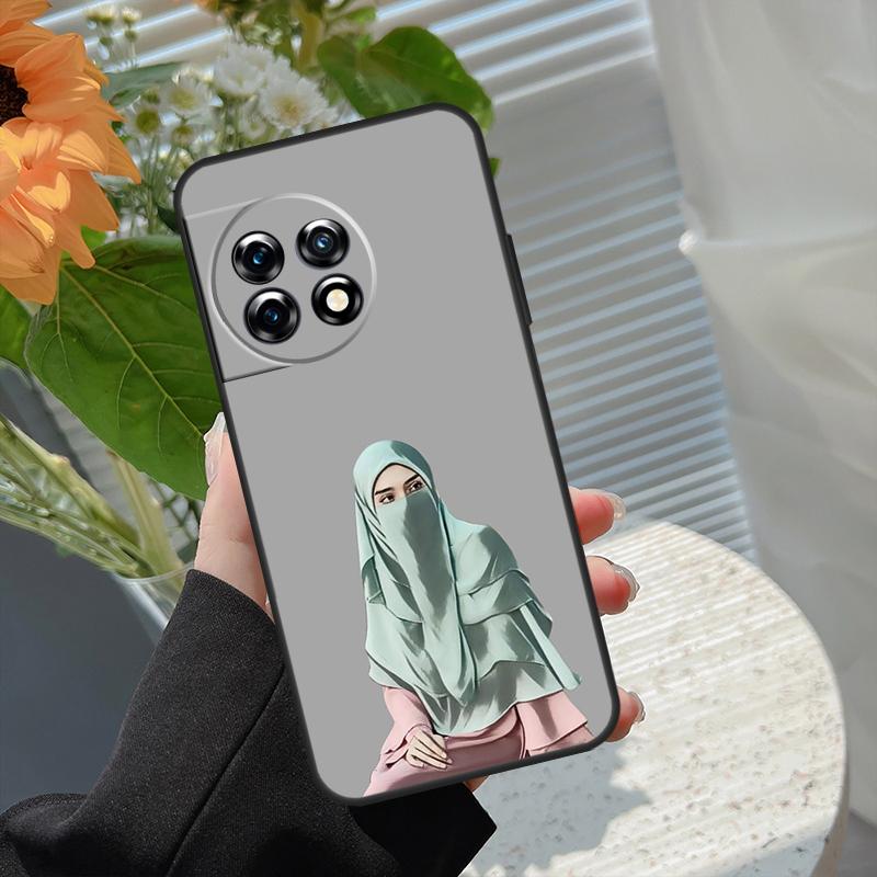 Muslim Islamic Hijab Gril Case For OnePlus 15 15R 12 12R 13T 13R 13 11 10 10R 10T 8T Nord 5 CE 2 3 4 Lite N20 N30 Cover