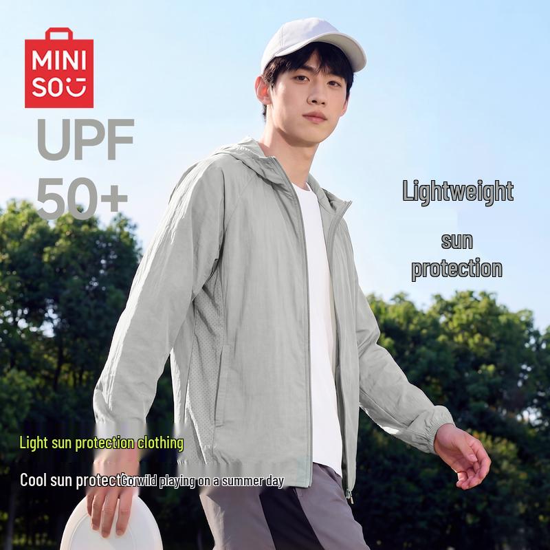 MINISO Men s Hooded UPF50+ Sun Protection Jacket 2XL