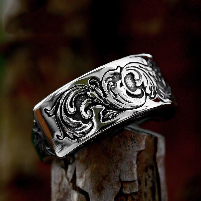 New Norse Viking Celtics Knot Rings for Men Women Stainless Steel Fashion Vintage Biker Jewelry