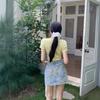 High Waist Elastic Flower Print Retro Denim Skirt Summer Spice Girl Hip Wrap Denim Skirt