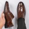 Fashion British Gentleman Designer New Men's Pointed Brogue Oxford Shoes Male Wedding Dress Homecoming Formal Wedding Footwear