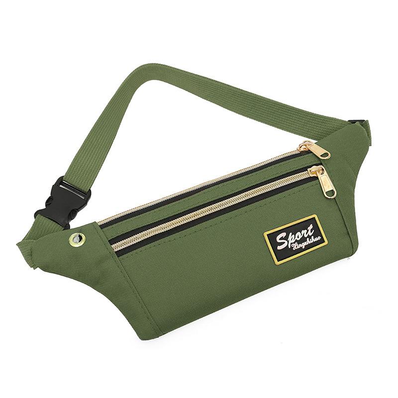 New Style, Men's Waist Bag, Waterproof Fabric, Sports Waist Bag, Women's, Casual and Fashionable, Large Capacity, Storage Waist Bag