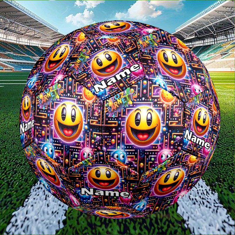 Custom Name Personalized PAC-A Print Size 5 Soccer Ball Training & Match Football, for Team, Kicking, Gift for Football Enthusiasts