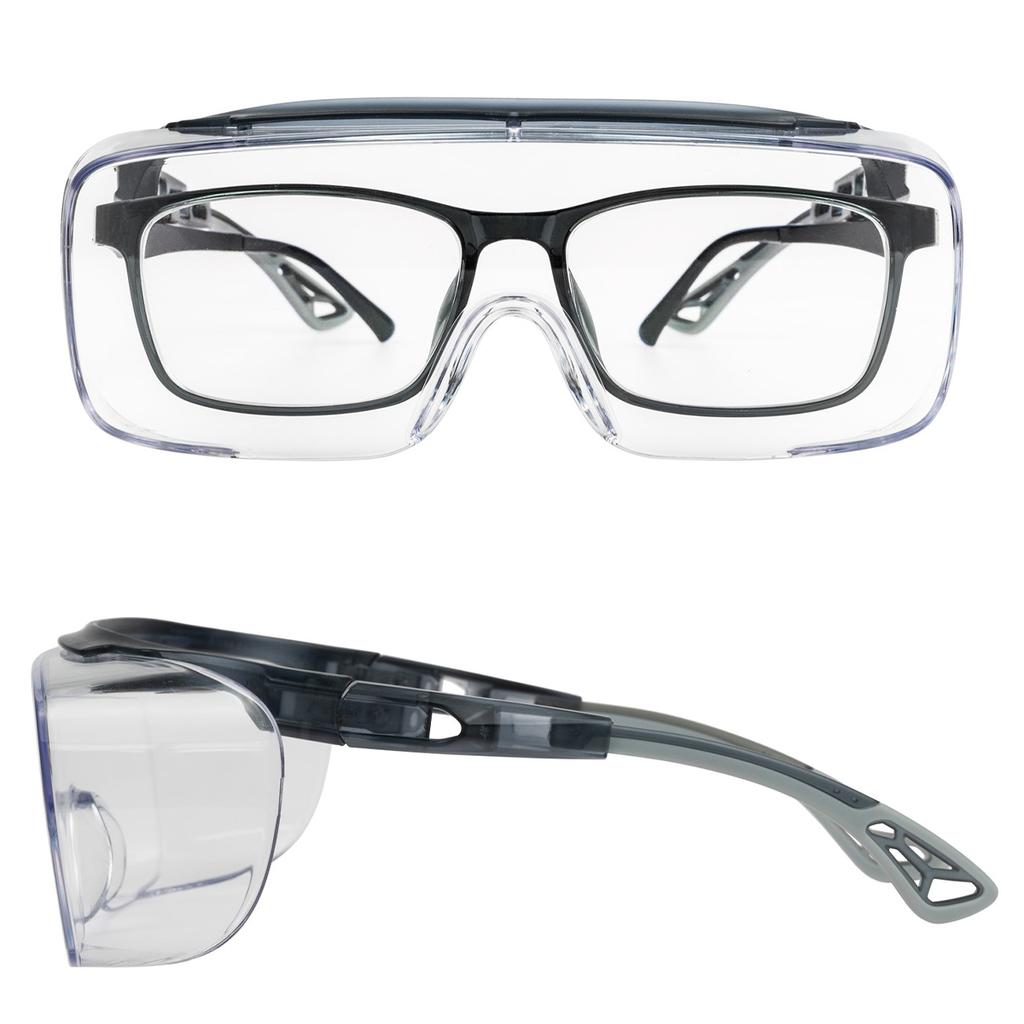 3pcs Anti-fog Safety Glasses Transparent Lens Blue Light Blocking Unisex Protective Glasses
