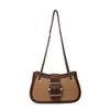 Fashion Chain Underarm Bag Women's Handbags  New Retro Contrast Color Spliced Single Shoulder Bags Crossbody Small Bag