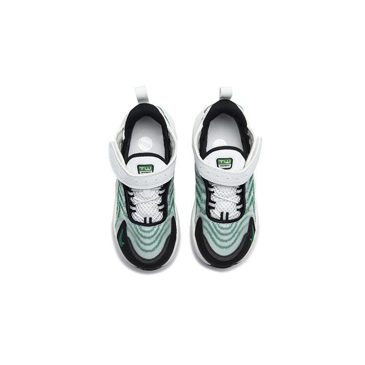 Nike Air Max TW Comfortable Abrasion Resistant Low Top Kids' Running Shoes White Green Infant And Toddler DQ0298-106