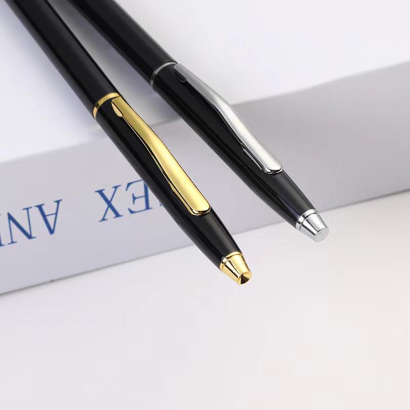 Stainless Steel Twist-Out Ballpoint Pen - Logo Customizable, Ideal for Hotel Rooms and Signature Gifts