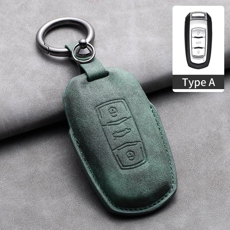 Leather Car Remote Key Case Cover for Geely for Geely Coolray X6 X7 EX7 Emgrand Global Hawk GX7 Kulrey GT GC9 Atlas Boyue NL3