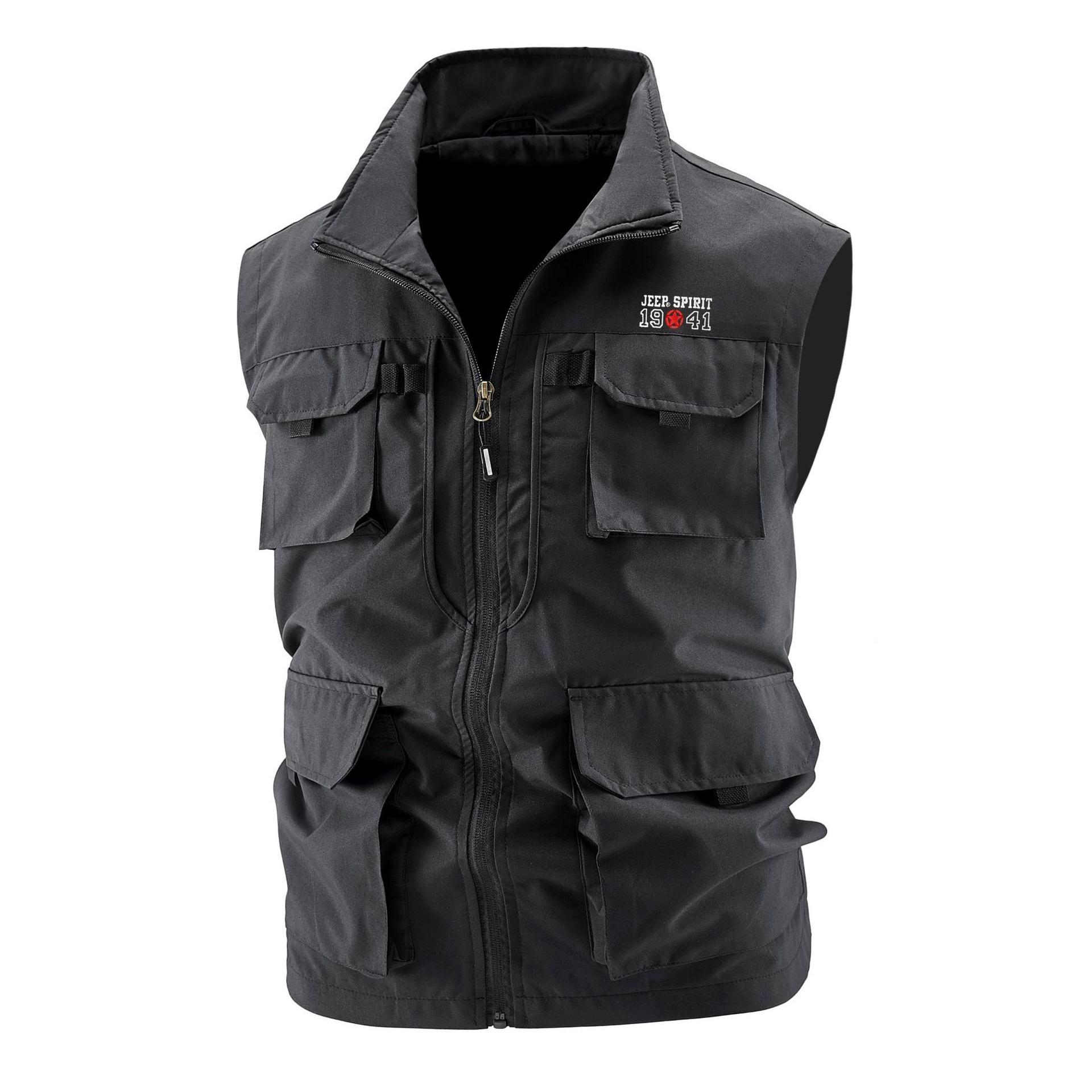 

Новый мужской жилет для активного отдыха, летняя рабочая одежда для активного отдыха, жилет с несколькими карманами, повседневный, большой размер, спортивный, зеленый жилет, куртка 6XL