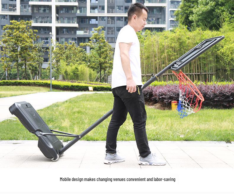 Adjustable Height Basketball Hoop for Indoor/Outdoor Play - Suitable for Adults, Teens, and Kids.