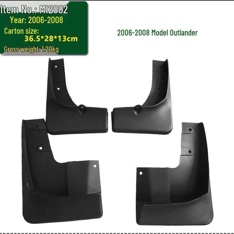 Mudguard Leather Accessories for 2003-2012 Mitsubishi Outlander