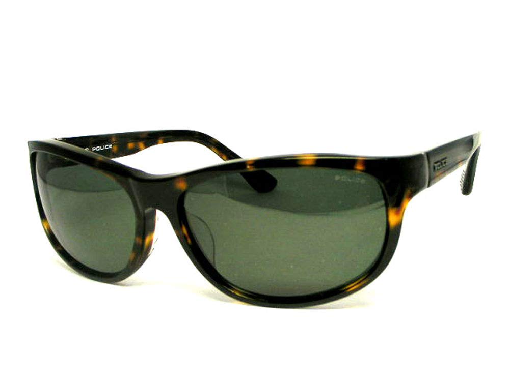 Police Sunglasses for Men SPLC64J 0722 60 High Curve POLICE 2021 Model Japan Model UV Protection Case Included Cell Frame Shiny HavanaGreen