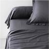 Kissenbezug Essential - 45 x 185 cm - 100% Uni-Baumwolle - Anthrazit