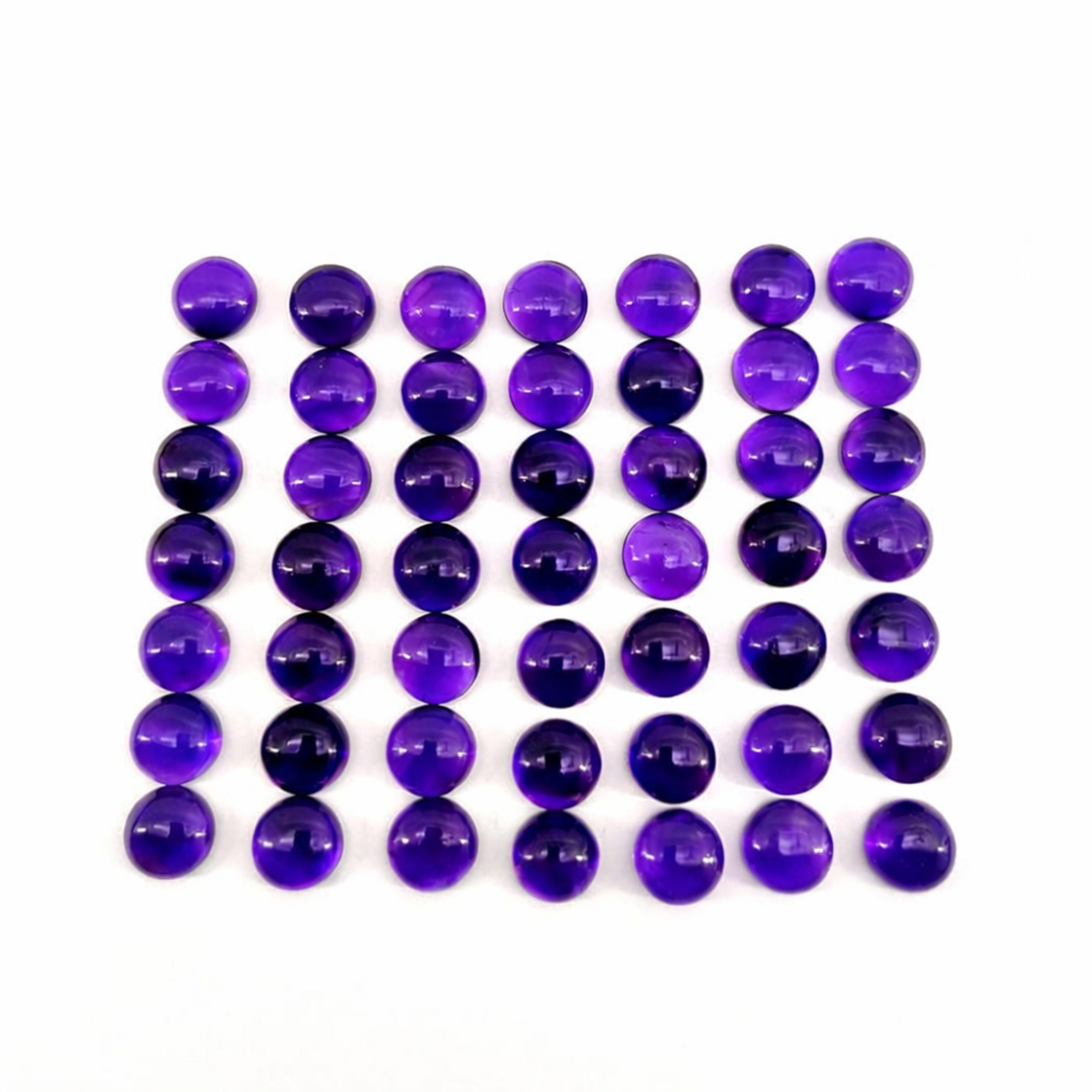 

13mm Purple Amethyst Cabochon Lot, Natural Amethyst Gemstone, Round Cabochon for Jewelry Making, DIY Crystal Jewelry Supply 1 Piece