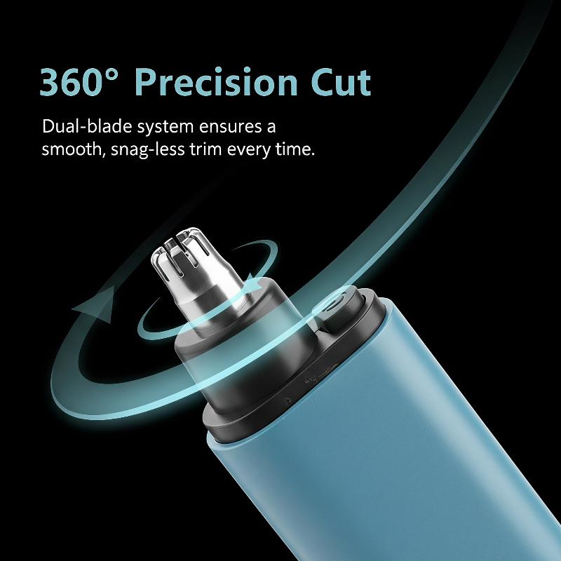 Nose Hair Trimmer For Men And Women, Painless Rechargeable Nose And Ear Clipper With High Torque Motor And Double-Edged Blade