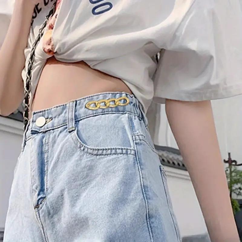 1PCS Jeans Waist Artifact Waist Change Small Pants Waist Tightening Adjustment Buckle Versatile Brooch Pin Waist Buckle