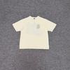 Mens Loose Fit Short Sleeve T-Shirt Retro Embroidered Casual Fashion Trendy Style Teens Daily Wear
