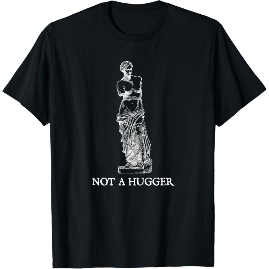 Not a Hugger Funny Venus de Milo Standing Statue T-Shirt XXXXXL чёрный