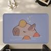 Cute Capybara Pattern Door Mat Polyester Kitchen Entryway Rug Bathroom Bedroom Entrance Doormat Indoor Outdoor Home Carpet