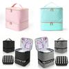 Modern Minimalist Double Layer Large Capacity Makeup Organizer For Travel And Home Use